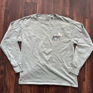 Blue 84 Long Sleeve vail Colorado crew neck blue size S euc vintage wash
